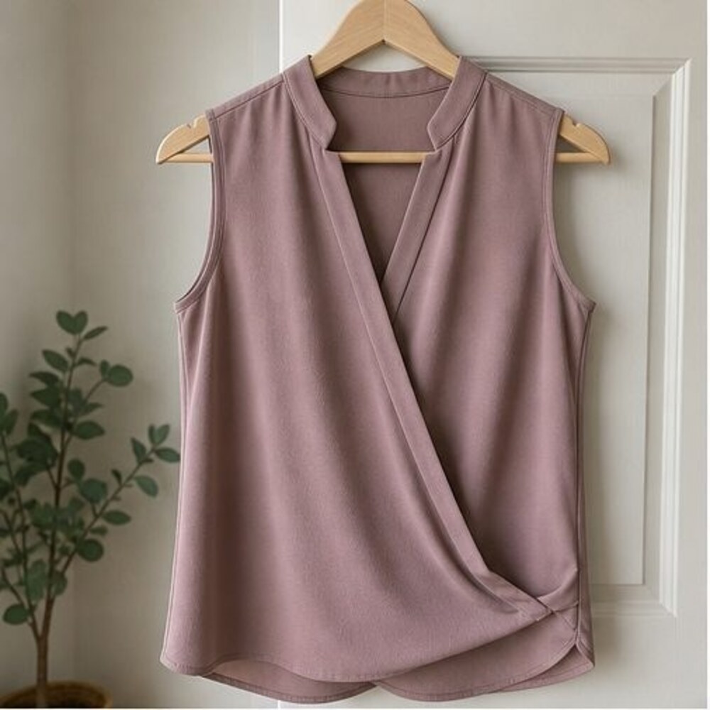 Mauve Ruffle Blouse